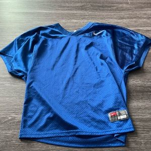 Boys large Nike football practice jersey. No number.  Royal blue